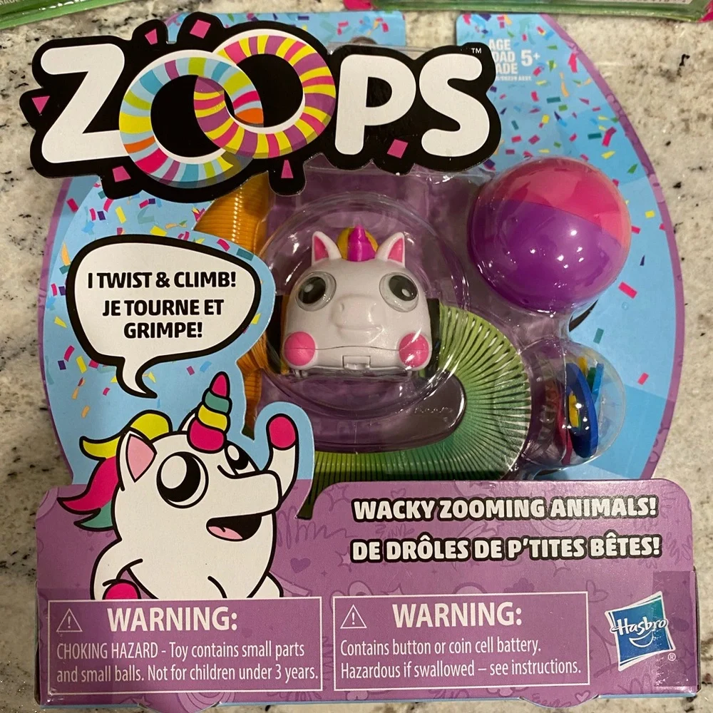 Wacky Zooming zoops Unicorn Toy - 2 trolls sets